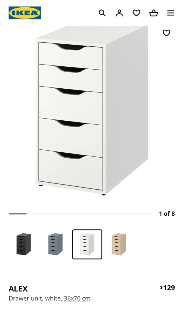 Alex ikea shelves, Furniture & Home Living, Furniture, Shelves