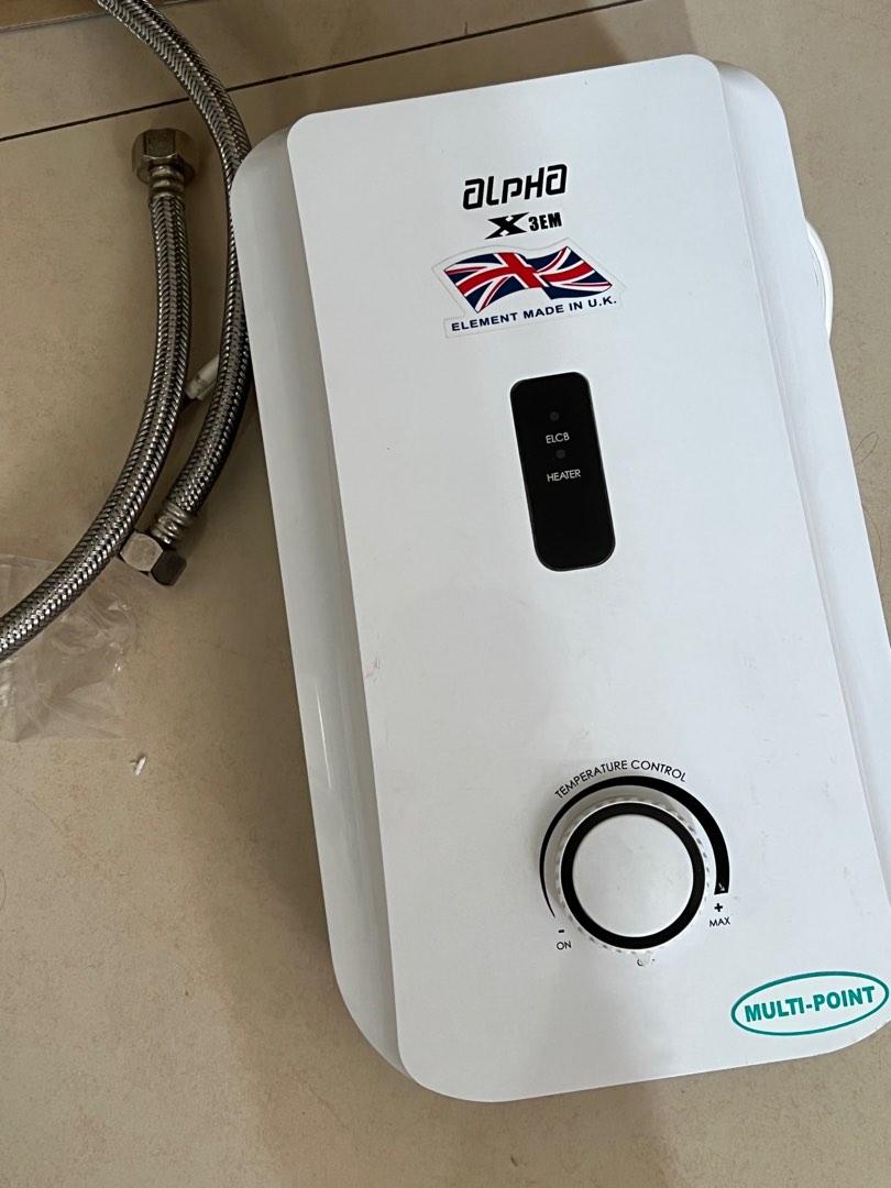 Alpha Multi Point Water Heater with Flaw, TV u0026 Home Appliances, Water Heater  u0026 Instant Showers on Carousell
