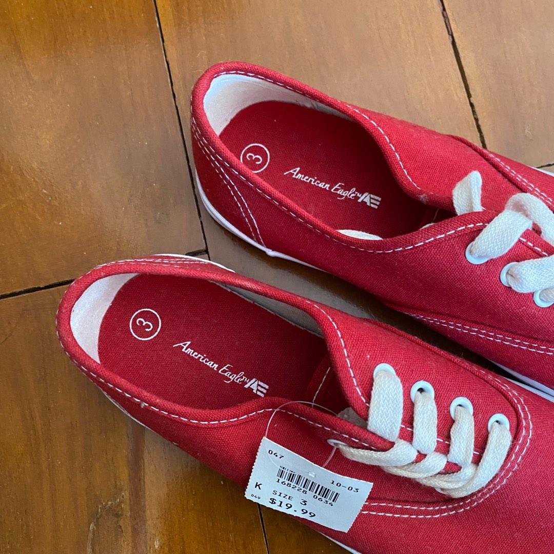 American Eagle Red Sneakers Brand New Women s Fashion Footwear