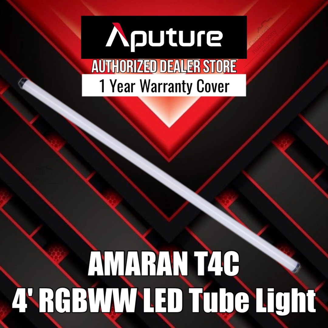 APUTURE amaran T4c RGBWW LED Tube Light with Battery Grip (4 ...