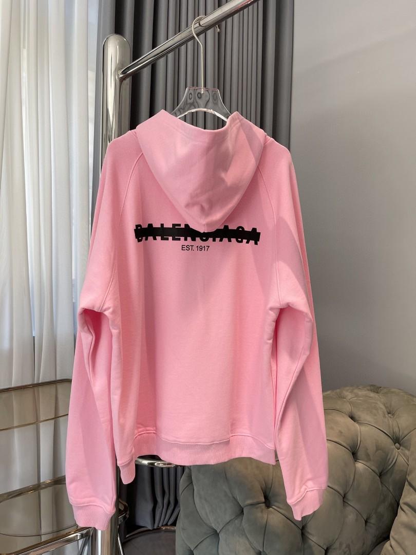 Authentic Balenciaga crossed-out lettering hoodie, Luxury, Apparel on  Carousell
