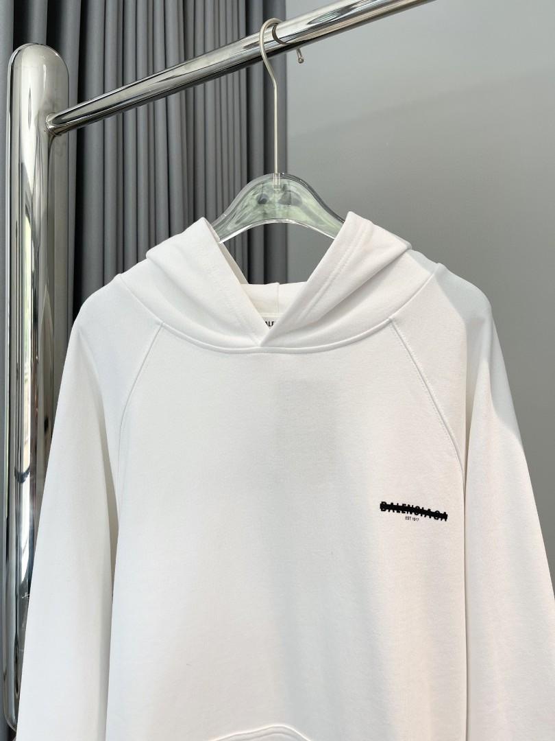 Authentic Balenciaga crossed-out lettering hoodie, Luxury, Apparel on  Carousell