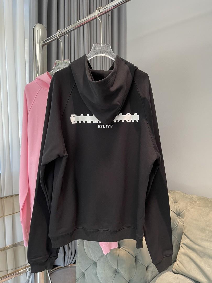 Authentic Balenciaga crossed-out lettering hoodie, Luxury, Apparel on  Carousell