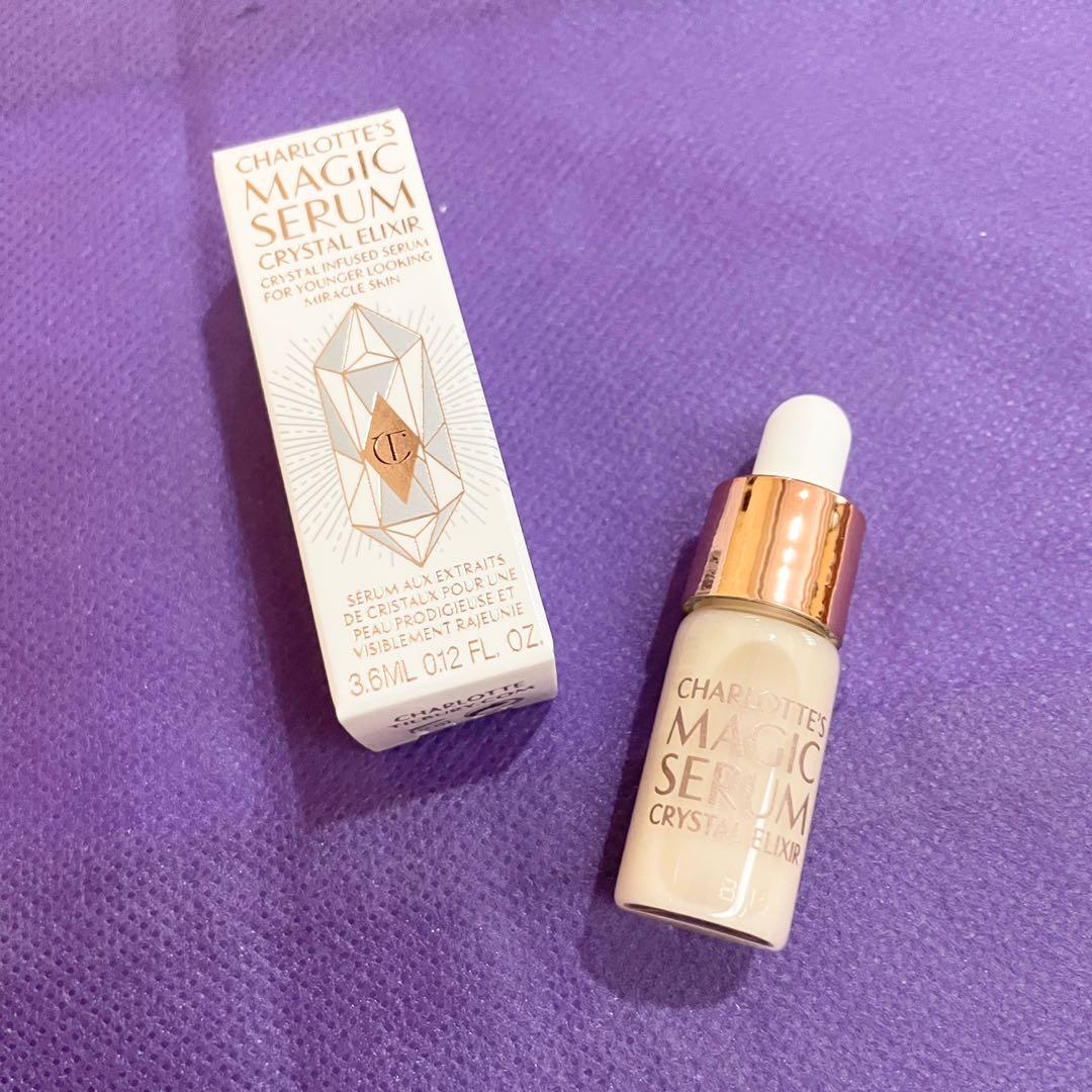 AUTHENTIC Charlotte tilbury magic serum crystal elixir (Category: Face Care) located in Pasig City. Submitted by vanityboutique (Listing ID 1184730941, Image 3). Description: Pm for more details mini size boxed Brand new and authentic Selling low and affordable One of the best selling brands in the makeup skincare perfume world .