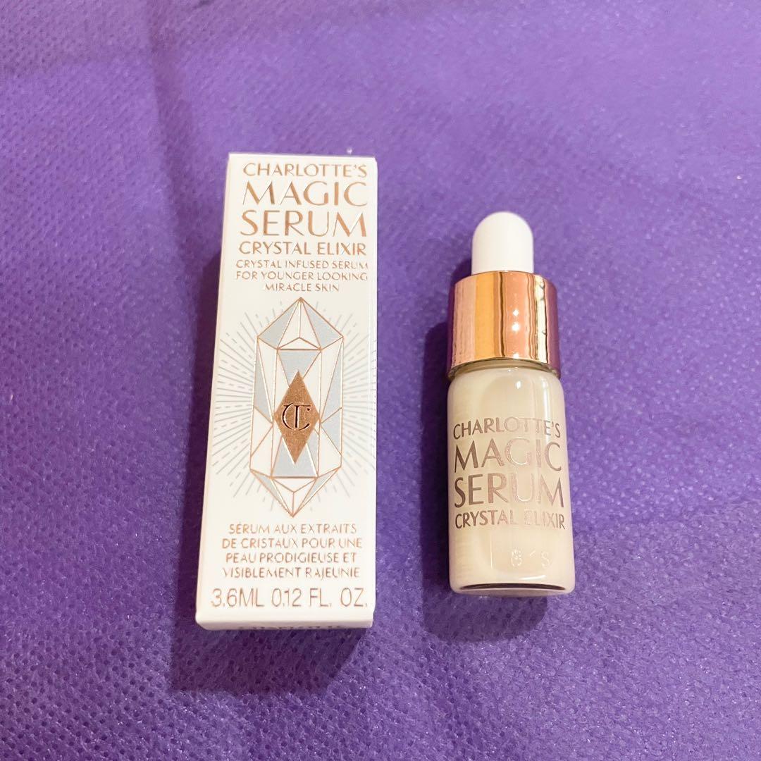 AUTHENTIC Charlotte tilbury magic serum crystal elixir (Category: Face Care) located in Pasig City. Submitted by vanityboutique (Listing ID 1184730941, Image 1). Description: Pm for more details mini size boxed Brand new and authentic Selling low and affordable One of the best selling brands in the makeup skincare perfume world .