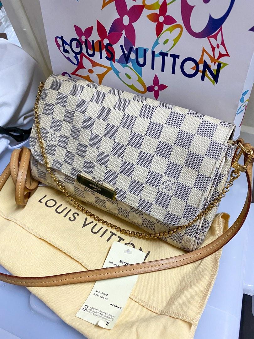 AUTHENTIC Louis Vuitton Favorite MM Damier Azur PREOWNED (WBA141) – Jj's  Closet, LLC
