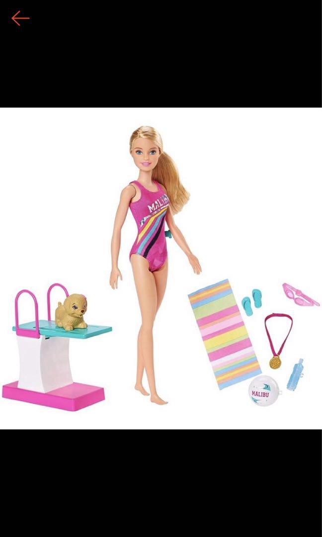 Authentic Mattel Barbie Swim n Dive with accessories Hobbies