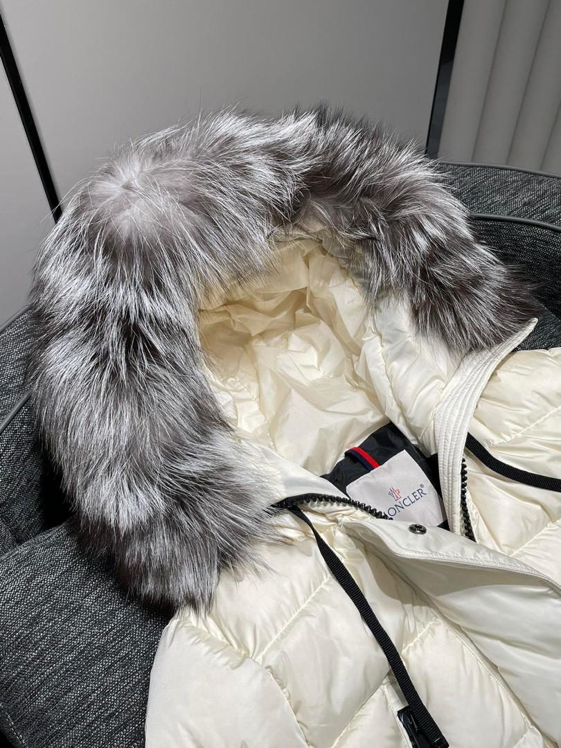 Authentic Moncler Aphrotiti Hooded Fur Collar Long Down Luxury Apparel on Carousell