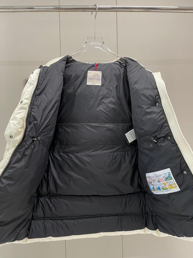 Authentic Moncler Aphrotiti Hooded Fur Collar Long Down Luxury Apparel on Carousell