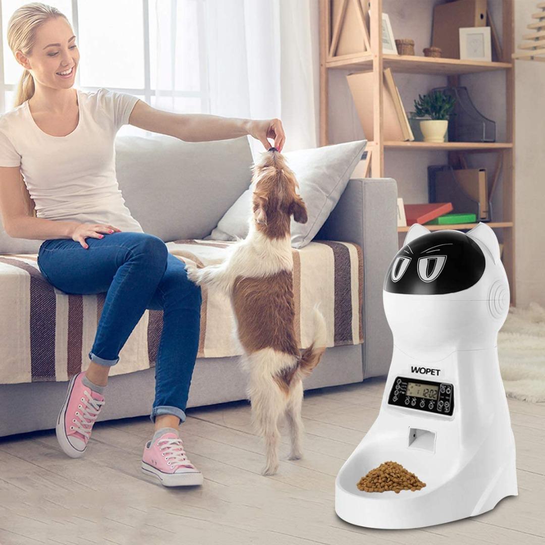 Automatic Cat Food Dispenser Pet Feeder Dogs Cats Food Dispenser, Up to ...