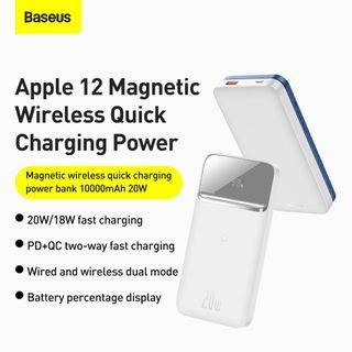 Baseus Magnetic Magsafe Apple Iphone Wireless Powerbank Original 10000mAh 20W Dual Mode Fast Charger
