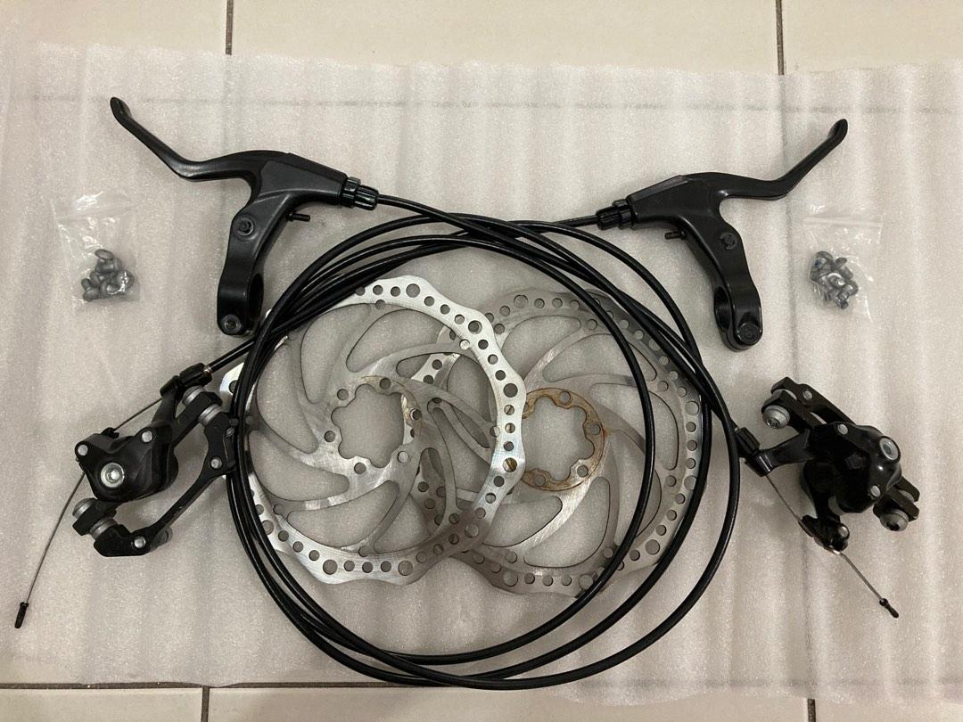 Bicycle Disk Brake Set (Front + Rear), Sports Equipment, Bicycles