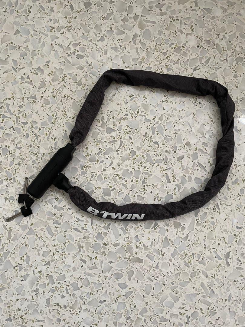 Bike lock chain black, Sports Equipment, Bicycles & Parts, Parts & Accessories on Carousell