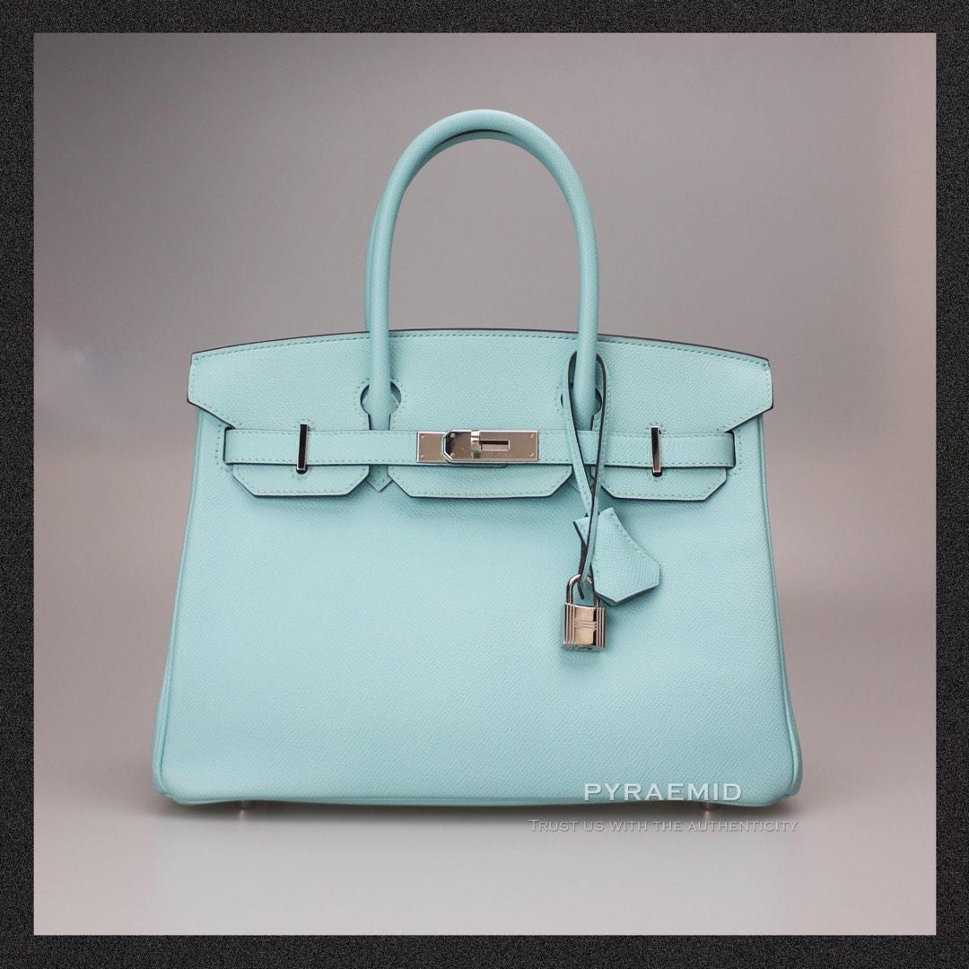 Hermes Birkin 25 - Bleu Atoll, Luxury, Bags & Wallets on Carousell