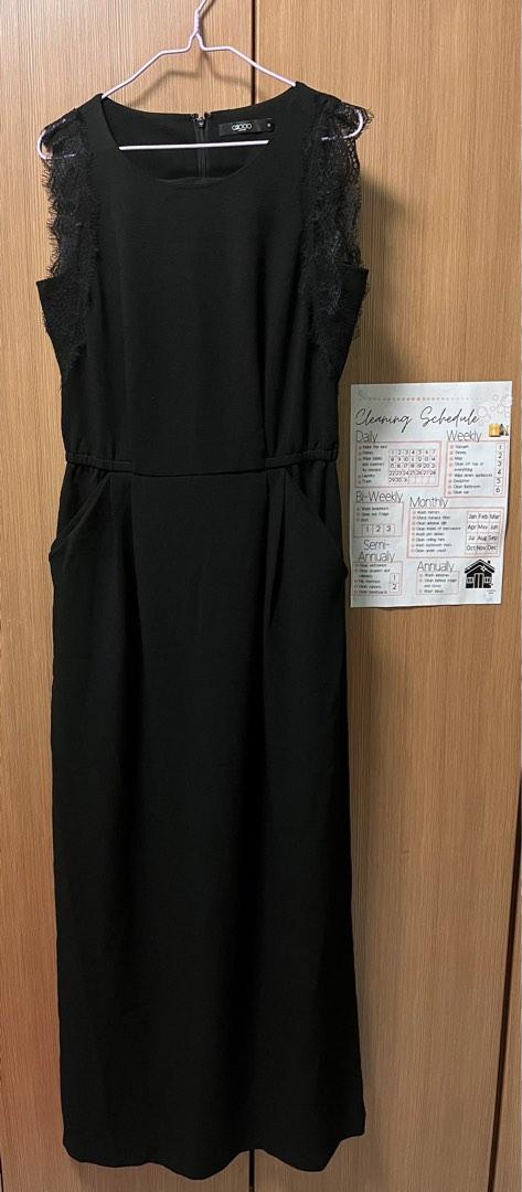 Black elegant sleeveless dress main image 0