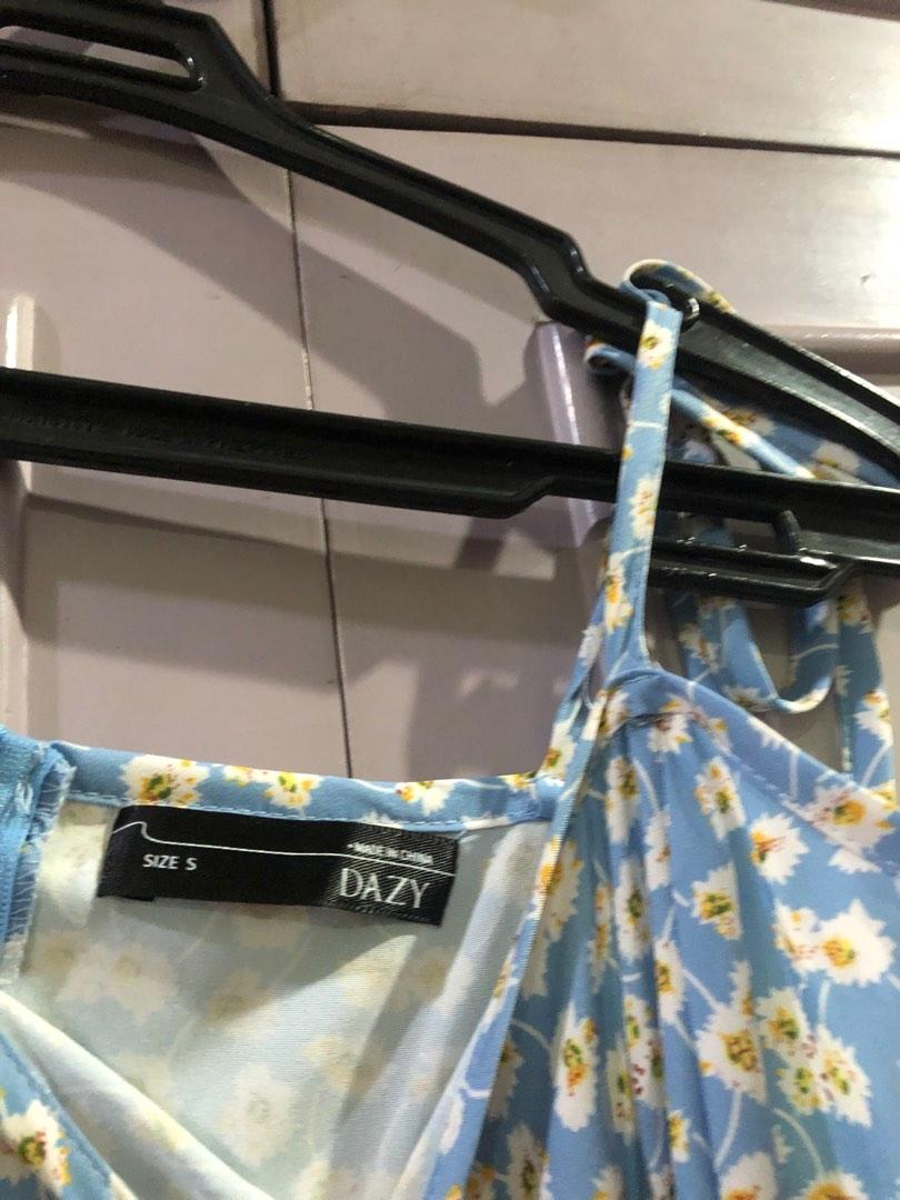 Blue Floral Strap Dress (Category: Dresses) located in Manila. Submitted by krooscorner (Listing ID 1184887463, Image 2). Description: Used Once.