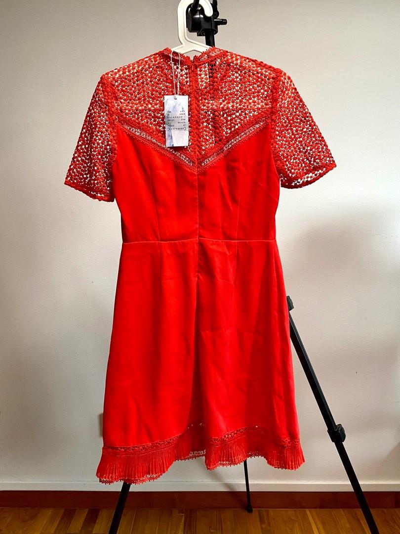 Red dress top warehouse