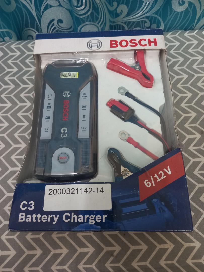 Bosch C3 car battery charger 6v/12v, Auto Accessories on Carousell