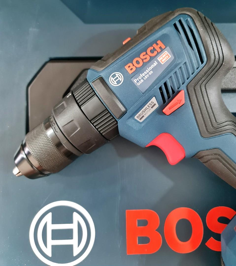 Bosch Professional Cordless Impact Drill/Driver GSB 18V50 Set
