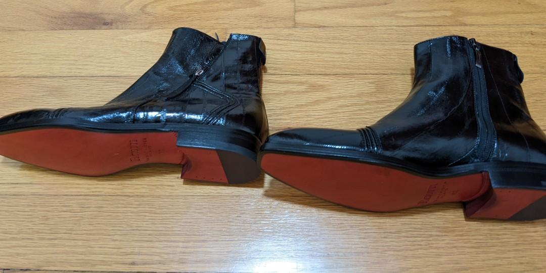 Reduced Price BRAND NEW IN BOX CESARE PACIOTTI MENS ANKLE BOOTS UK6.5 US7.5 PATENT BLACK