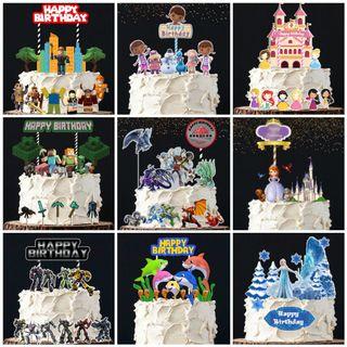 Cake toppers assorted cartoon design