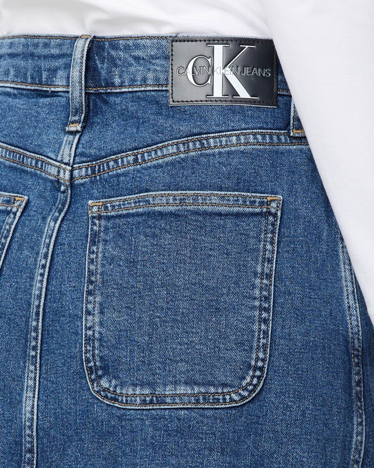 Calvin Klein ARCHIVE ICON ECO HIGH RISE MIDI SKIRT size 28