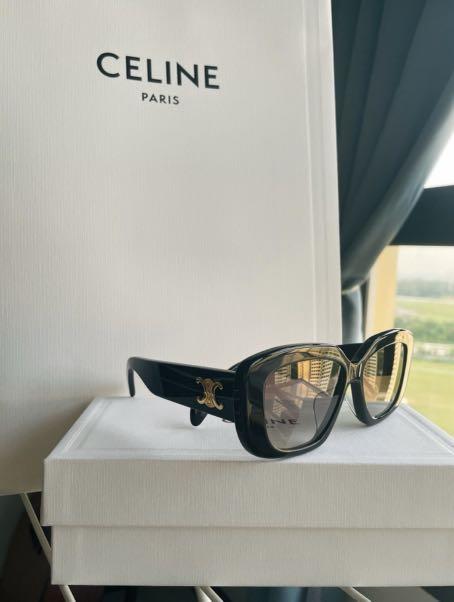 Celine CL40226U Women's Butterfly Sunglasses, Shiny Black/Beige Gradient at  John Lewis & Partners