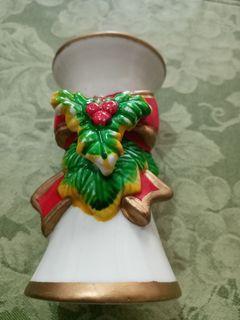 Ceramic Candle Holder/Christmas Decor