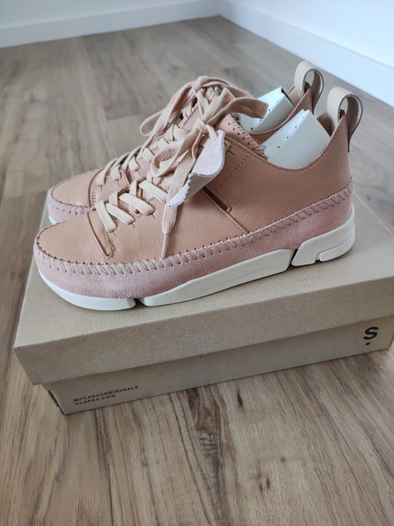 Clarks trigenic pink sneaker shoes UK5