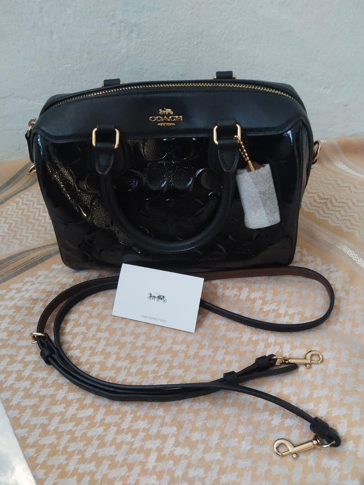 Coach mini clearance bennett embossed black