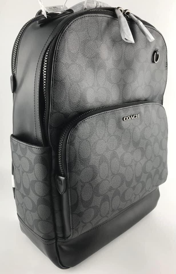 Coach Graham Backpack in Signature Canvas, Men's Fashion, Bags