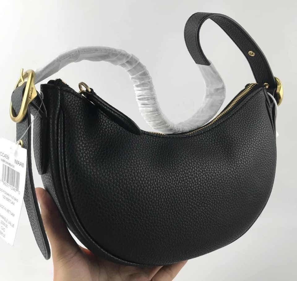 Coach Luna Grained Leather Shoulder Bag