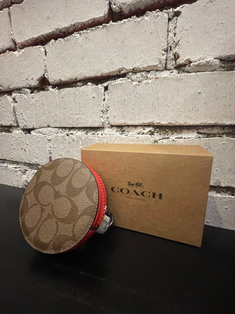 Coach Round Coin Case Women s Fashion Bags Wallets Purses Pouches on Carousell
