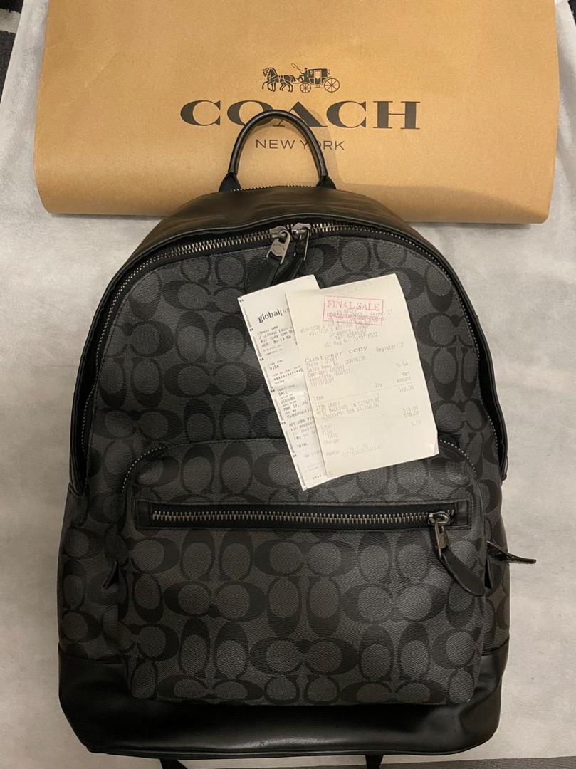Coach West Backpack in Signature | 2736 QBAF4, Luxury, Bags & Wallets ...