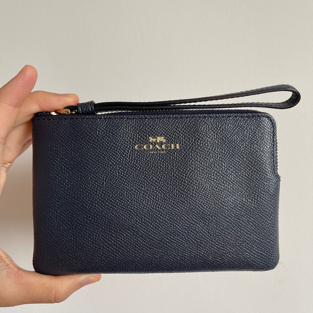 Navy coach wristlet new arrivals