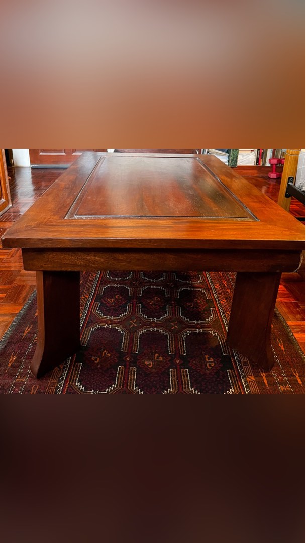 Coffee Table Foldable Kayu Jati/Teak Wood, Furniture & Home Living