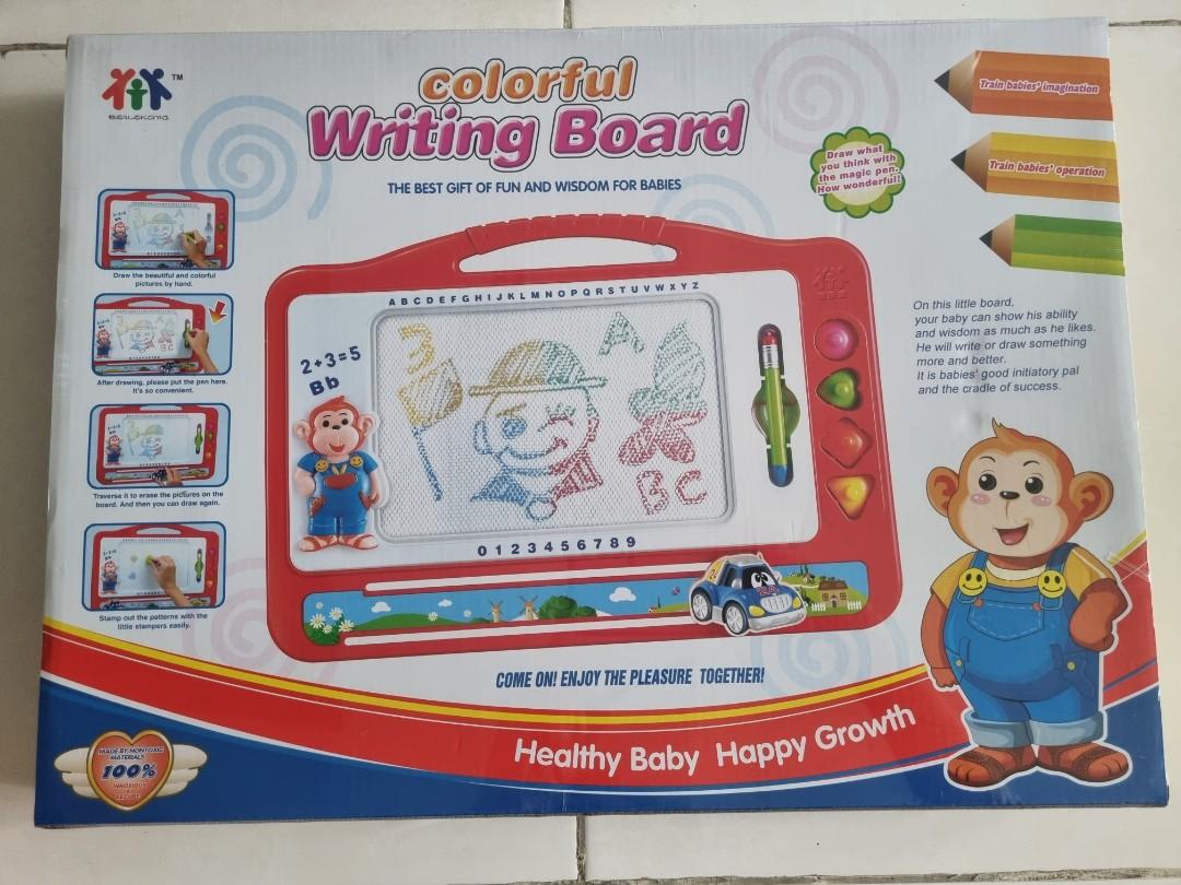 Colourful Writing Board (plus free Baby Train wooden toy), Babies