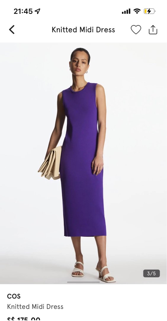 Cos deals purple dress