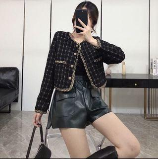 Crop blazer black