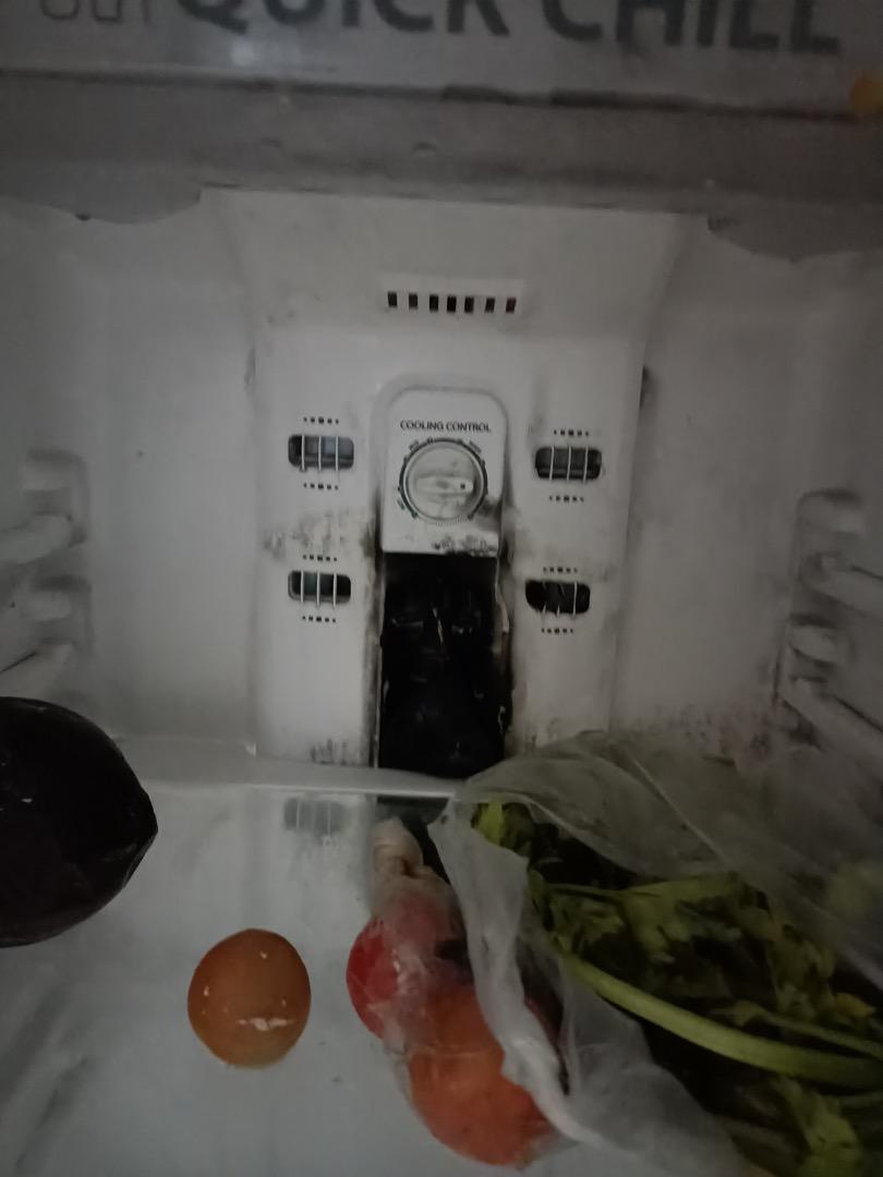 Damaged Whirlpool 9 cu ft Inverter Equivalent 2Door Refrigerator, TV