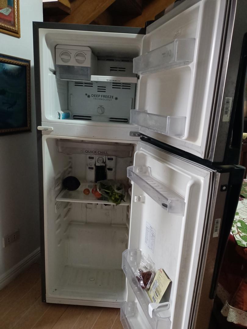 Damaged Whirlpool 9 cu ft Inverter Equivalent 2Door Refrigerator, TV