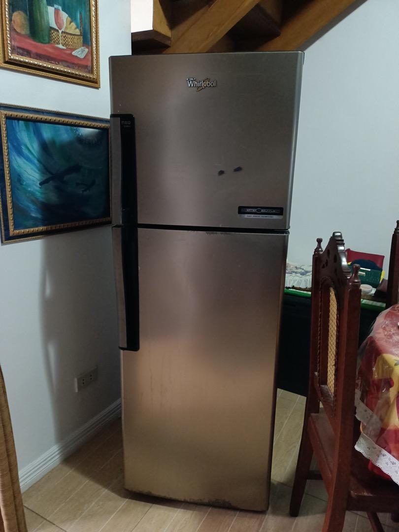 Damaged Whirlpool 9 cu ft Inverter Equivalent 2Door Refrigerator, TV