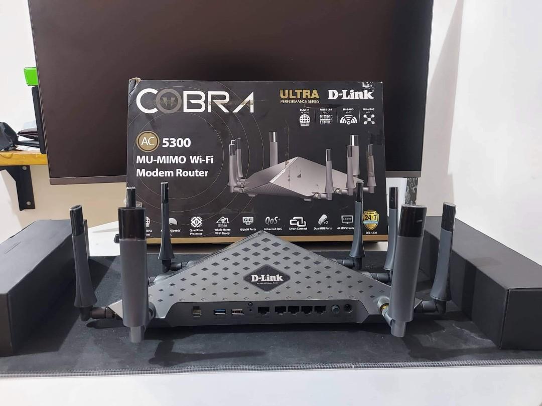 D-link AC5300 wifi modem router (Category: Networking) located in Taguig. Submitted by gongolly2007 (Listing ID 1184882723, Image 2). Description: D-link wifi modem router AC5300 model From Australia pick up in Taguig City.