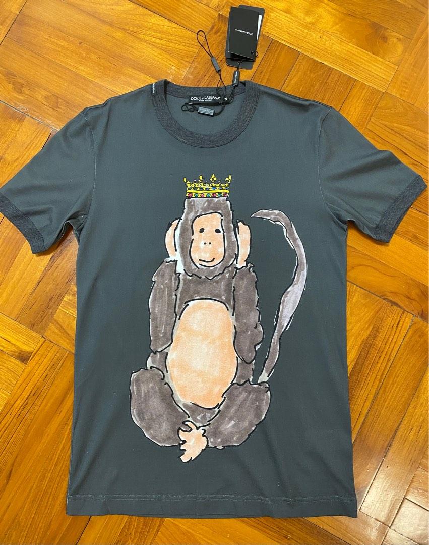 Dolce and gabbana monkey t shirt clearance