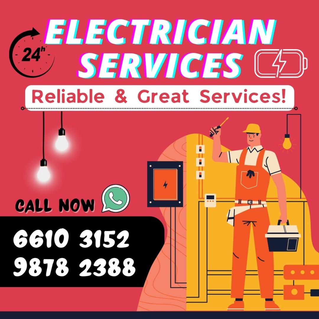 Electrician Services install fan / light / switch / cctv / data