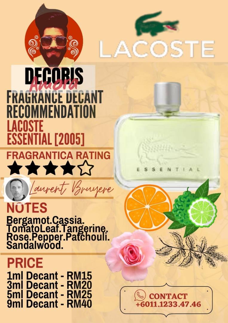 Lacoste Essential (2005) by Lacoste Fragrance Review ( THE ROSE