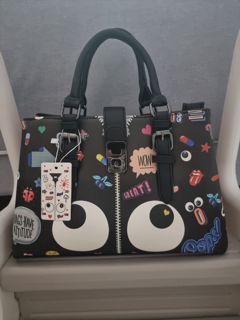 Eye Theme Bag, Women's Fashion, Bags & Wallets, Tote Bags on Carousell