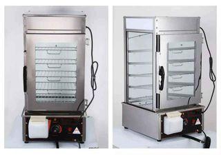 Five-layer stainless steel glass electric steamer warming cabinet convenience store steamer