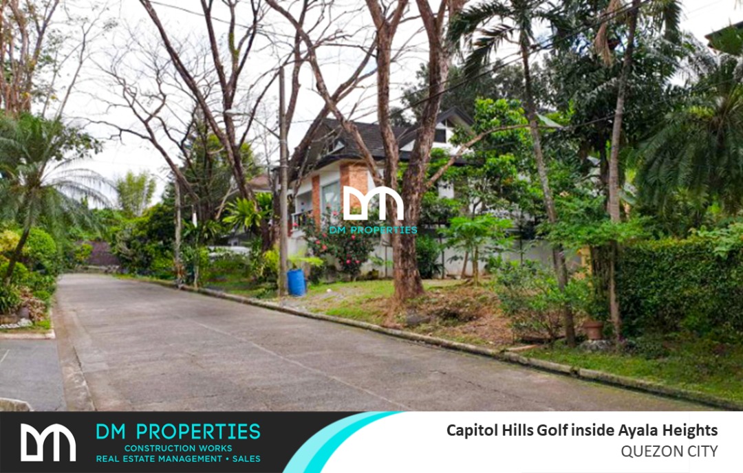 For Sale Vacant Lot in Capitol Hills Golf inside Ayala Heights, Quezon