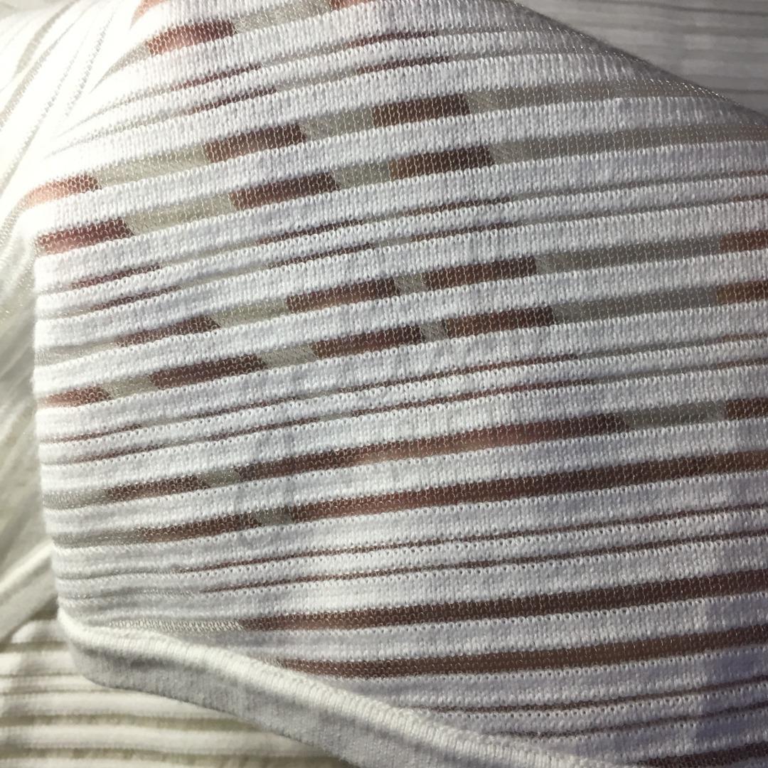 Stripe Sheer Shirt-Dress